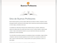 Tablet Screenshot of buenosprofesores.com